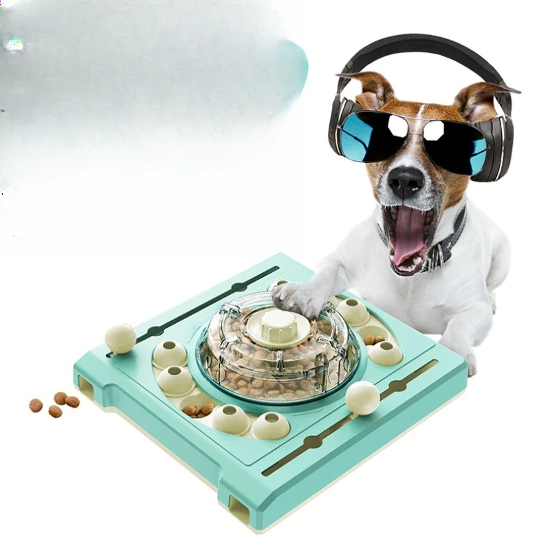 Puzzle Leaky Food Dispenser Rotate Slowly Dog Eating Bowl Boredom Puzzle