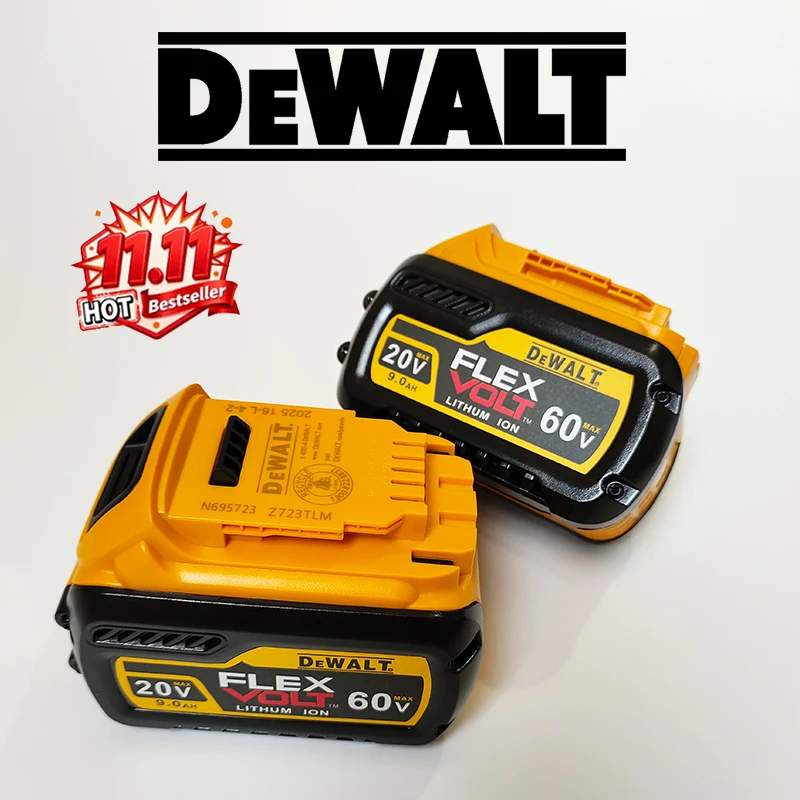 Dewalt DCB609 60V9A Akku, wiederaufladbarer, gemeinsamer Plattformakku für Elektrowerkzeuge/Heimwerker, Einzelbatterie, Cross-Plateau-Nutzung