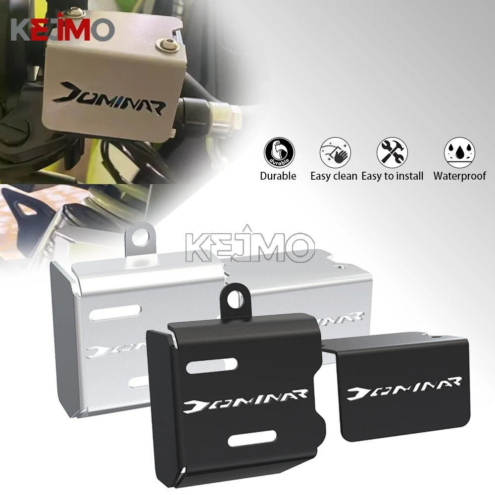 

For BAJAJ Dominar 400 250 Dominar400 All Years Motorcycle Front Rear Brake Fluid Reservoir Cover Guard Cap Protector Accessories