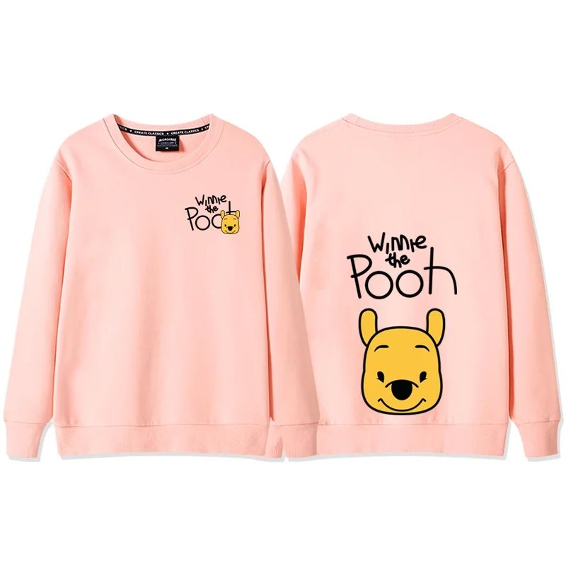 Winnie the Pooh Women\'s Sweatshirt Women\'s Crew Neck Top Fashion Trend Couple Sweatshirt Couple Loose Casual Neck TopSweatshirt