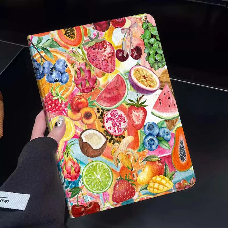 

Colorful Fruit Pattern Art Gift Tablet Case For Huawei Honor MatePad MediaPad Air 5 6 7 11 V6 V7 V8 V9 X9 X8 T10 T10s C5e T5