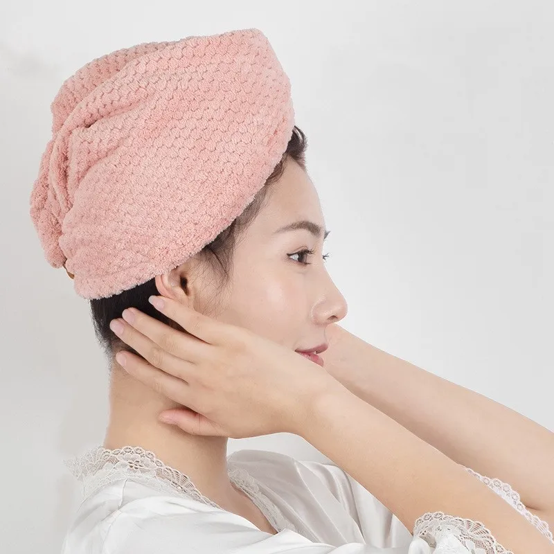 ma'am Magic Microfiber Hair Fast Drying Dryer Towel Bath Wrap Hat Quick Cap Turban Dry