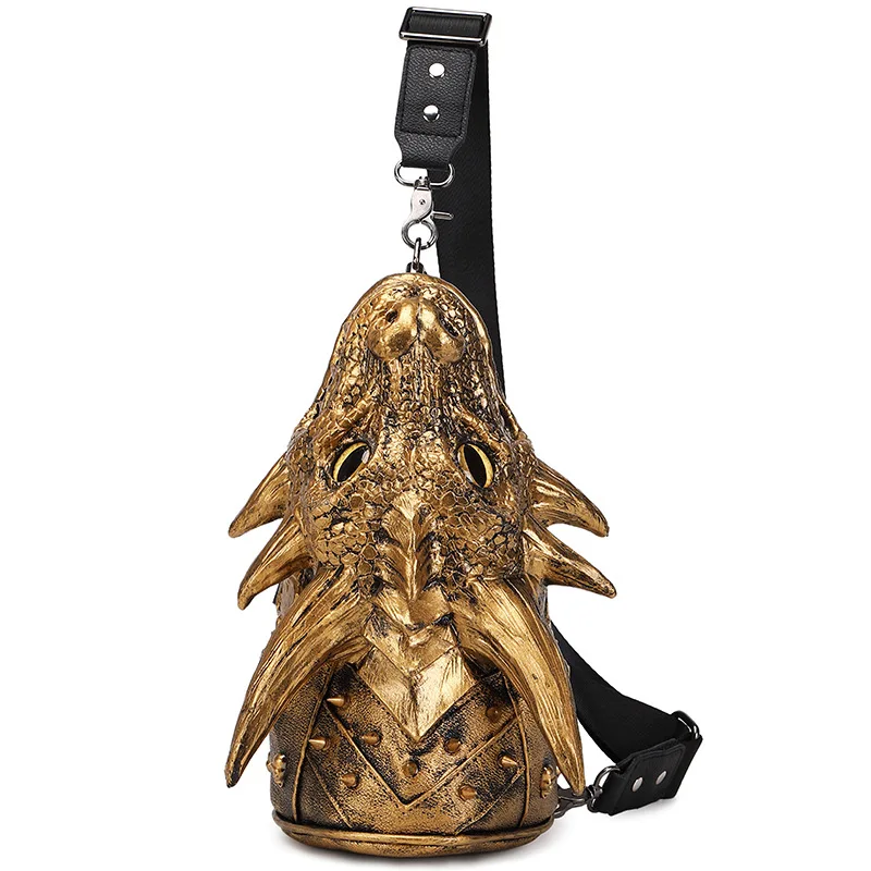 Trend 3D Dragon Head Crossbody Bag for Women Vintage Casual Shoulder Bag Fashion Luxury Shoulder Bags Ladies Handbags Purse