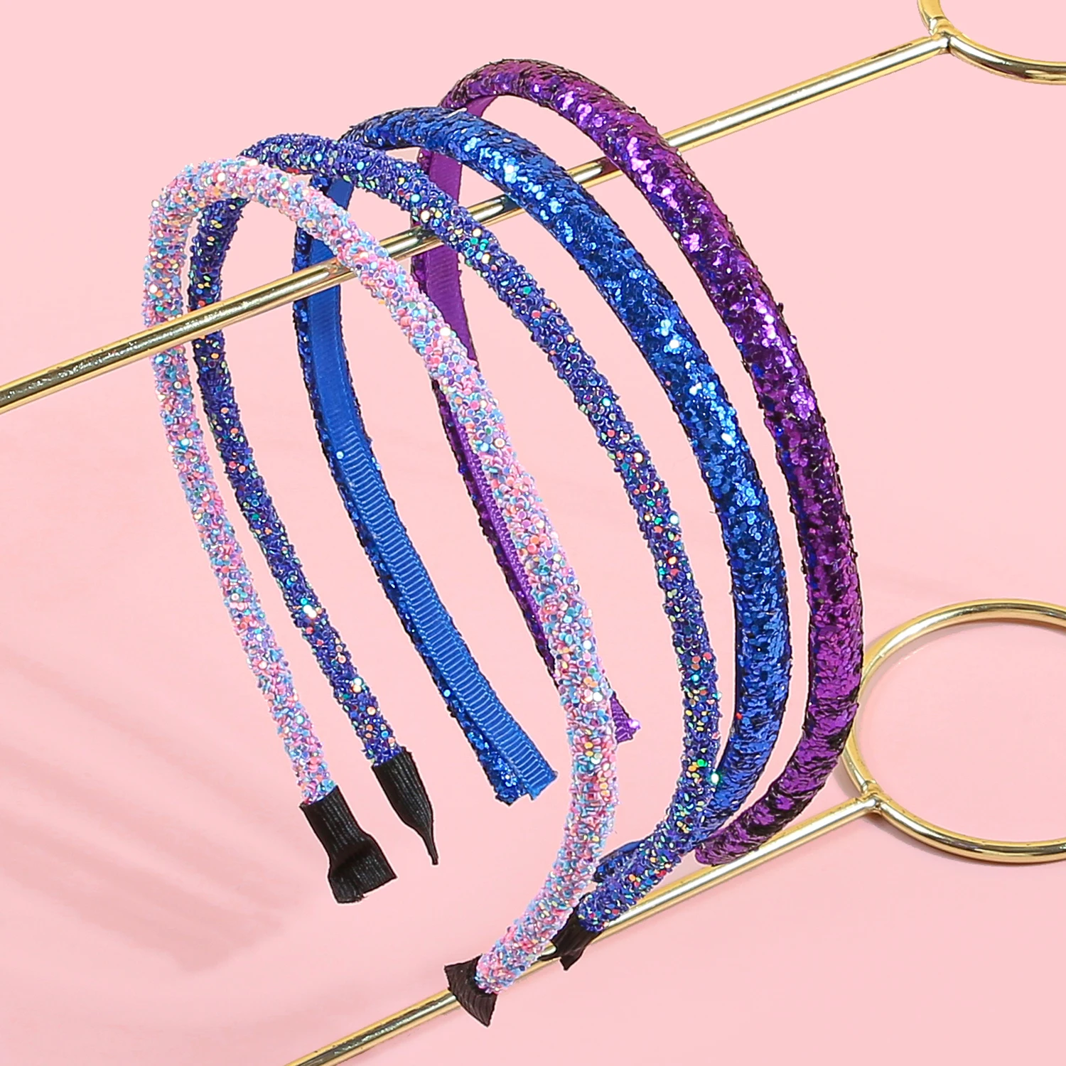 4/12 قطعة عقال بريق الترتر الملونة للفتيات لطيف الشعر هوب هالوين عيد الميلاد حفلة ديكو إكسسوارات الشعر للأطفال النساء