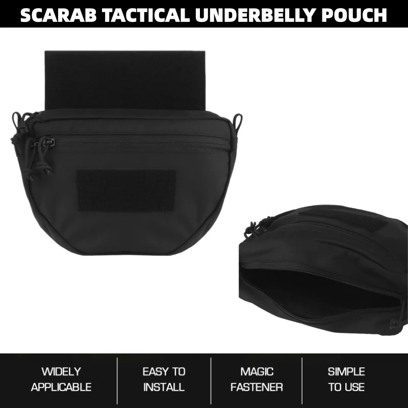 

Scarab Underbelly Hunting Pouch | Low-Profile Battle Belt Essential | MOLLE-Compatible Carrier