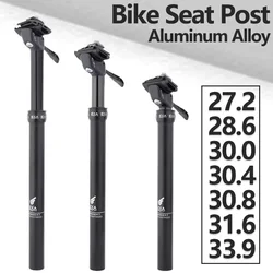 Telescopic Seatpost MTB 27.2/28.6/30.0/30.4/30.8/31.6/33.9mm MTB Seatpost Hydraulic Manual Bike Dropper Seatpost Road Bike