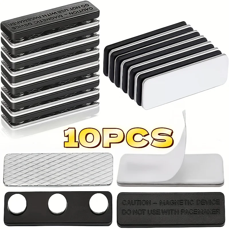 10Pcs Strong Magnetic Curtain Fixer Self Adhesive Punch Free Curtain Clamp Light Blocking Anti-leakage Window Curtain Holding To