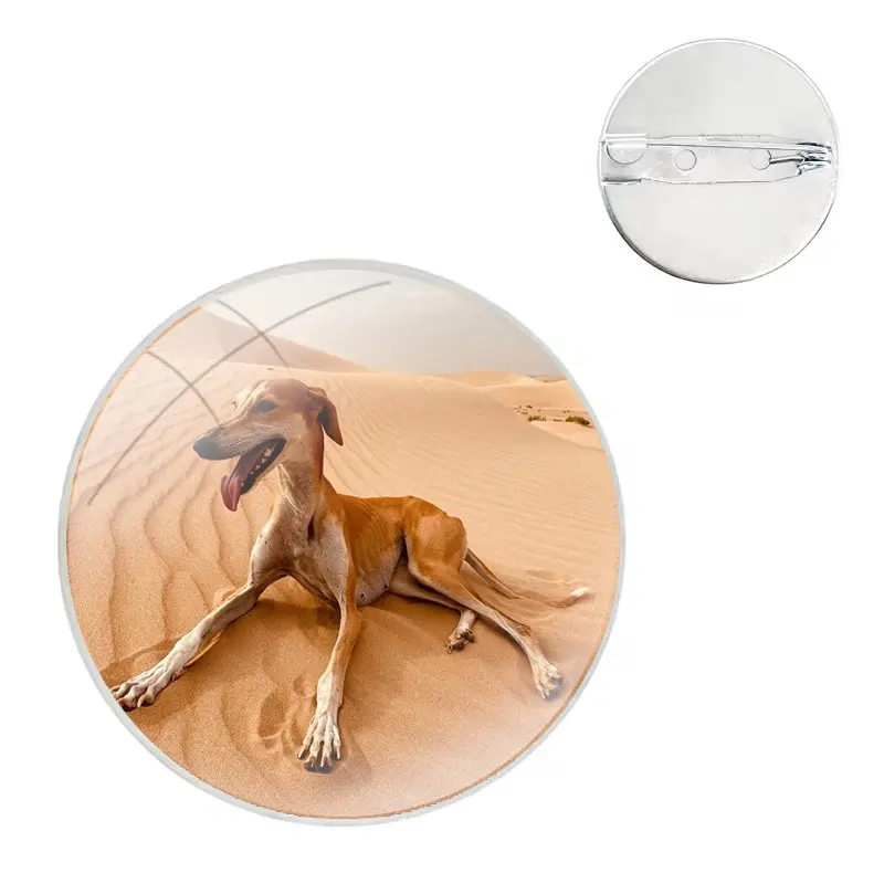 Galgos United Greyhound Pins Badge Metal Brooches For Clothes Backpack Decoration gift