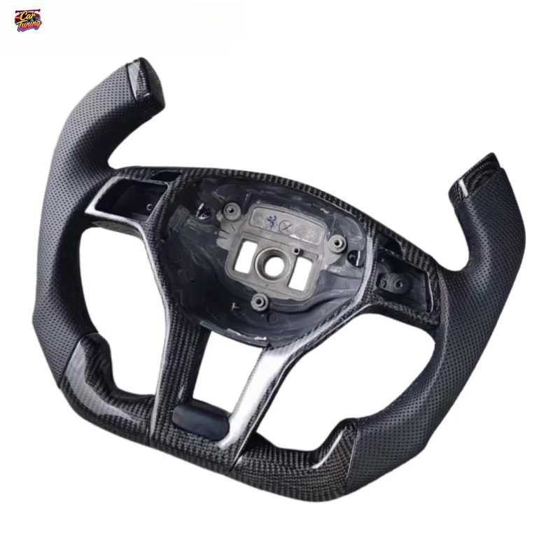 Carbon Fiber F1 Airplane-style Flat-bottom Steering Wheel for Mercedes AMG C63 Sport Edition