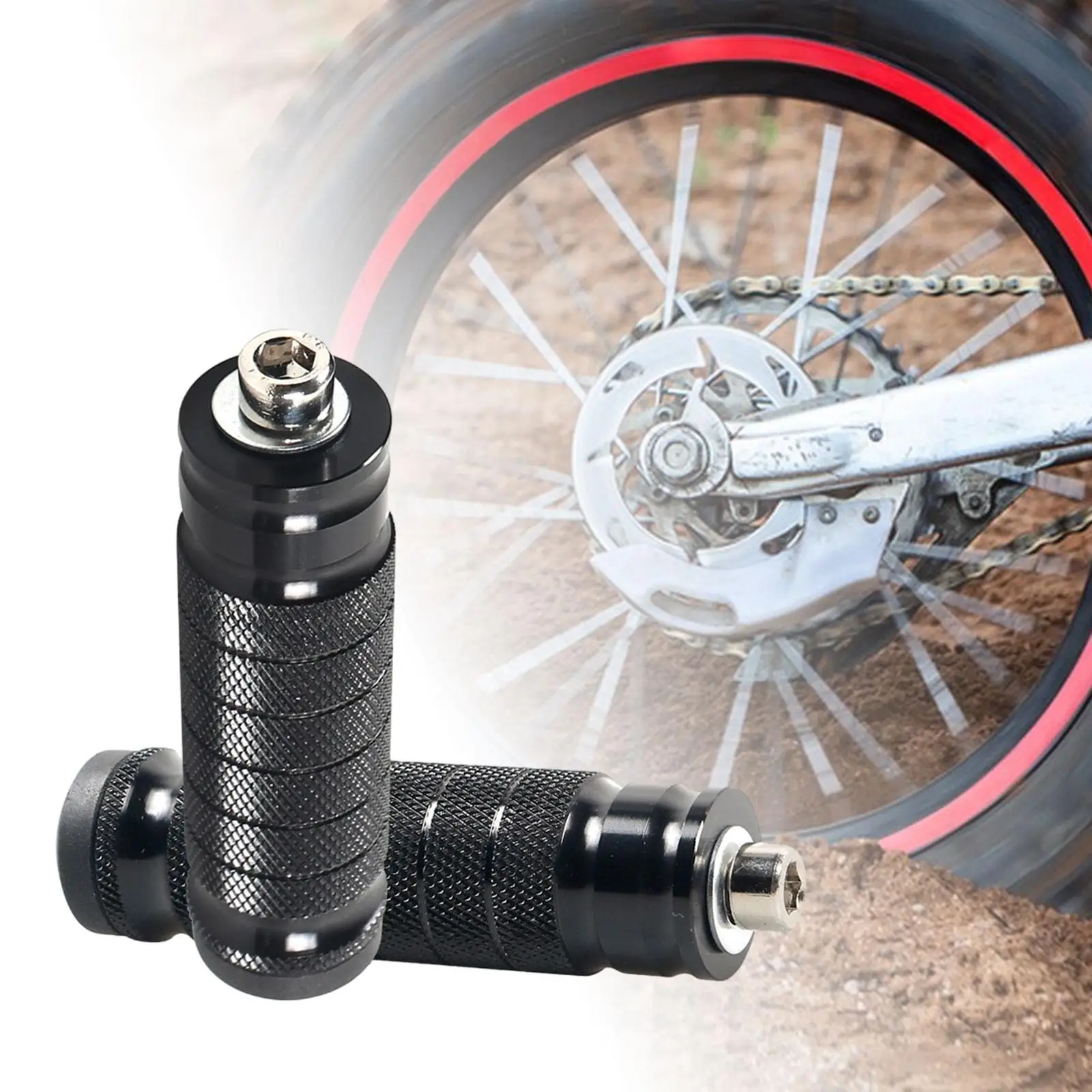 2x Genel Motosiklet Arka Ayak Dayanağı Mandal Tamir Parçaları Aşınmaya Dayanıklı 4 inç Uzun