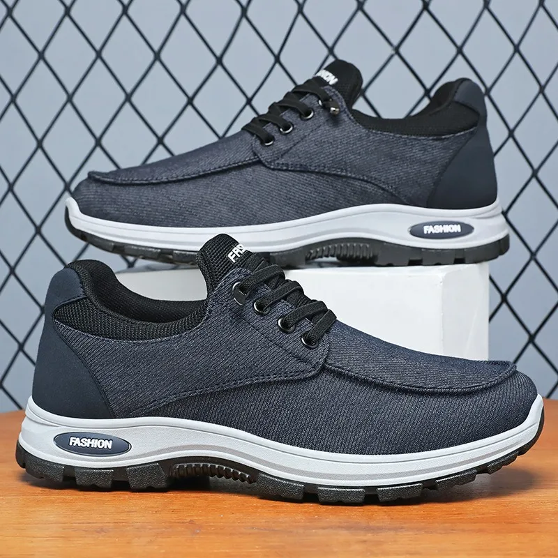 

New Fashion Men's Shoes Fashion Casual Sneakers Outdoor Non-slip Walking Flats Lace Up Vulcanize Shoes for Men Zapatillas Hombre