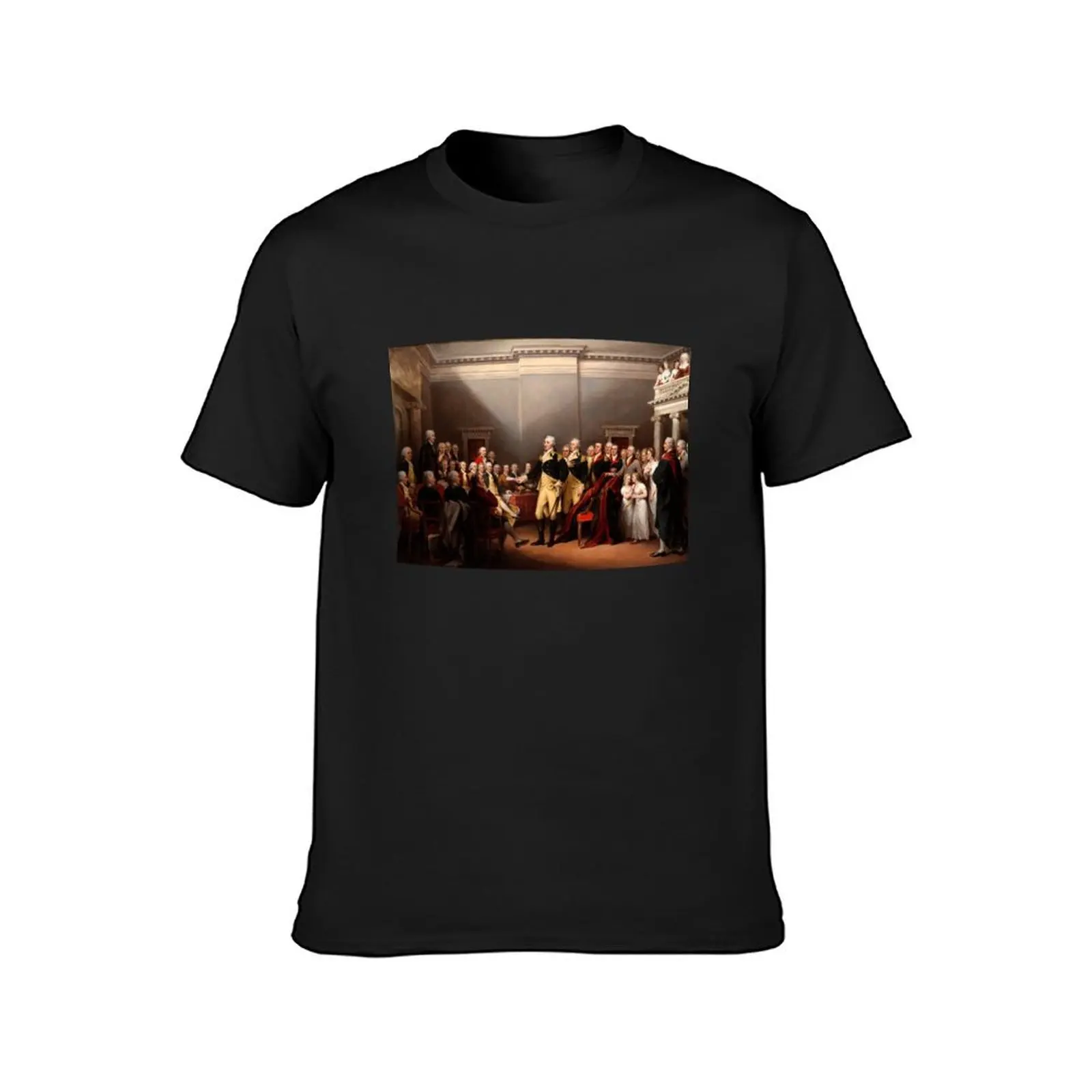 General George Washington Resigning His Commission by John Trumbull (1824) T-Shirt plus size tops plain white t shirts men