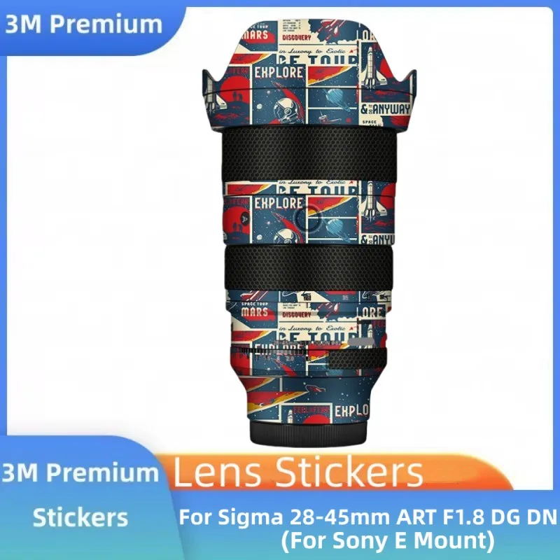 Creative Stickers For Sigma 28-45mm ART F1.8 DG DN Decal Skin Camera Lens Vinyl Wrap Film Coat For Sony E Mount 28-45 F1.8 1.8