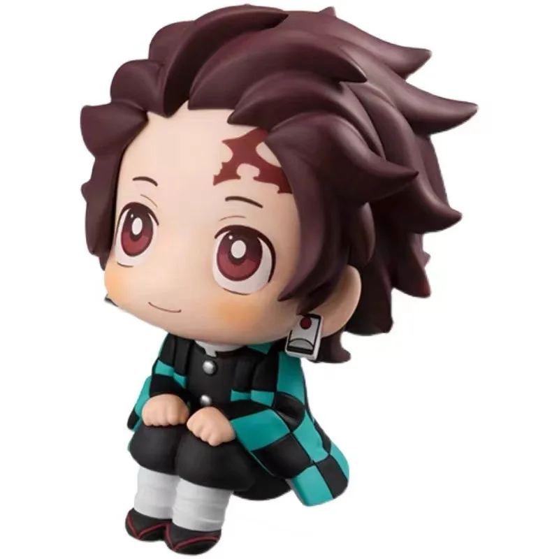Anime 8/9 cm Nette Q Versão Dämon Slayer Acchion Figur Sentada Tanjiro Kamado Nezuko PVC Acchion Modell Kind und Y techniek ft – Detail 5