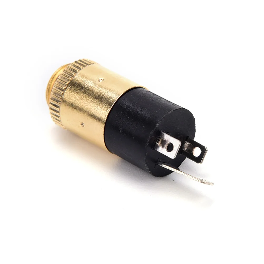 5 PCS PJ392 3,5 mm Estéreo Feminino Sockect Jack 3.5 Conector de fone de ouvido de áudio dourado