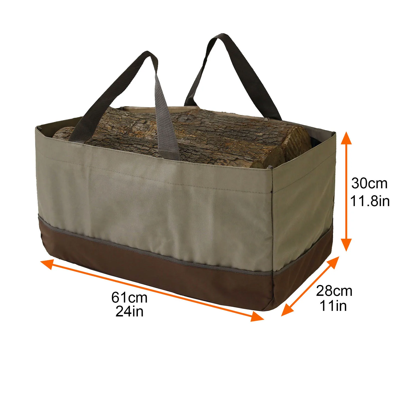 Firewood Log Carrier Large Firewood Storage Bags Wax Carrier Tote Durable Fire Wood Holder Organizer Bag Fireplace Accessories