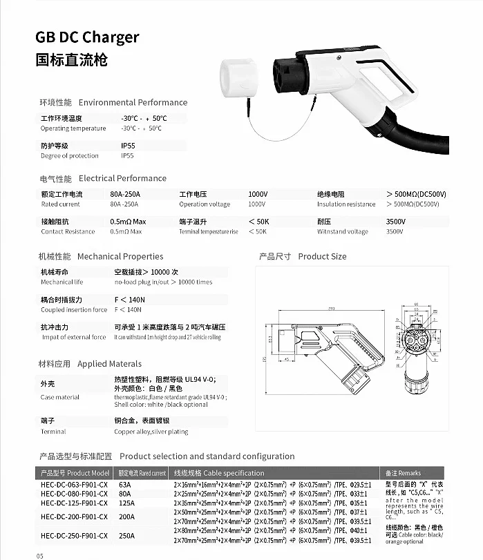 EV Charger Extension Cord Home Use GBT Standard DC 125A electronics componants EV Charging Cable