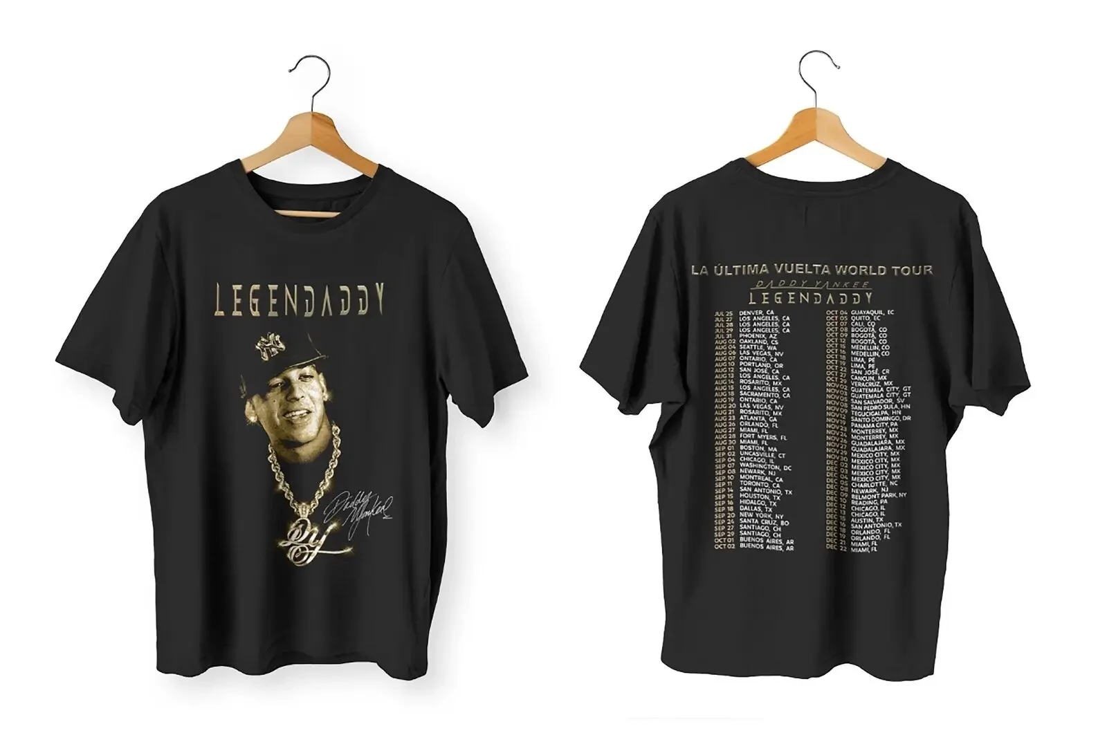 Papai Yankee 2022 Tour La Ultima Vuelta World Tour Camiseta unissex presente para homens