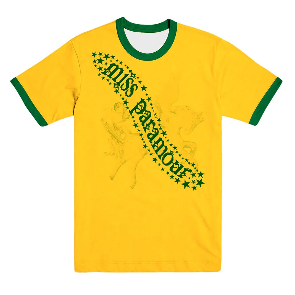 Ringer Tee Hayley Williams Miss Paramour T-shirt Summer Loose Short Sleeve Men Tshirts Streetwear Casual Fashion Graphic Merch