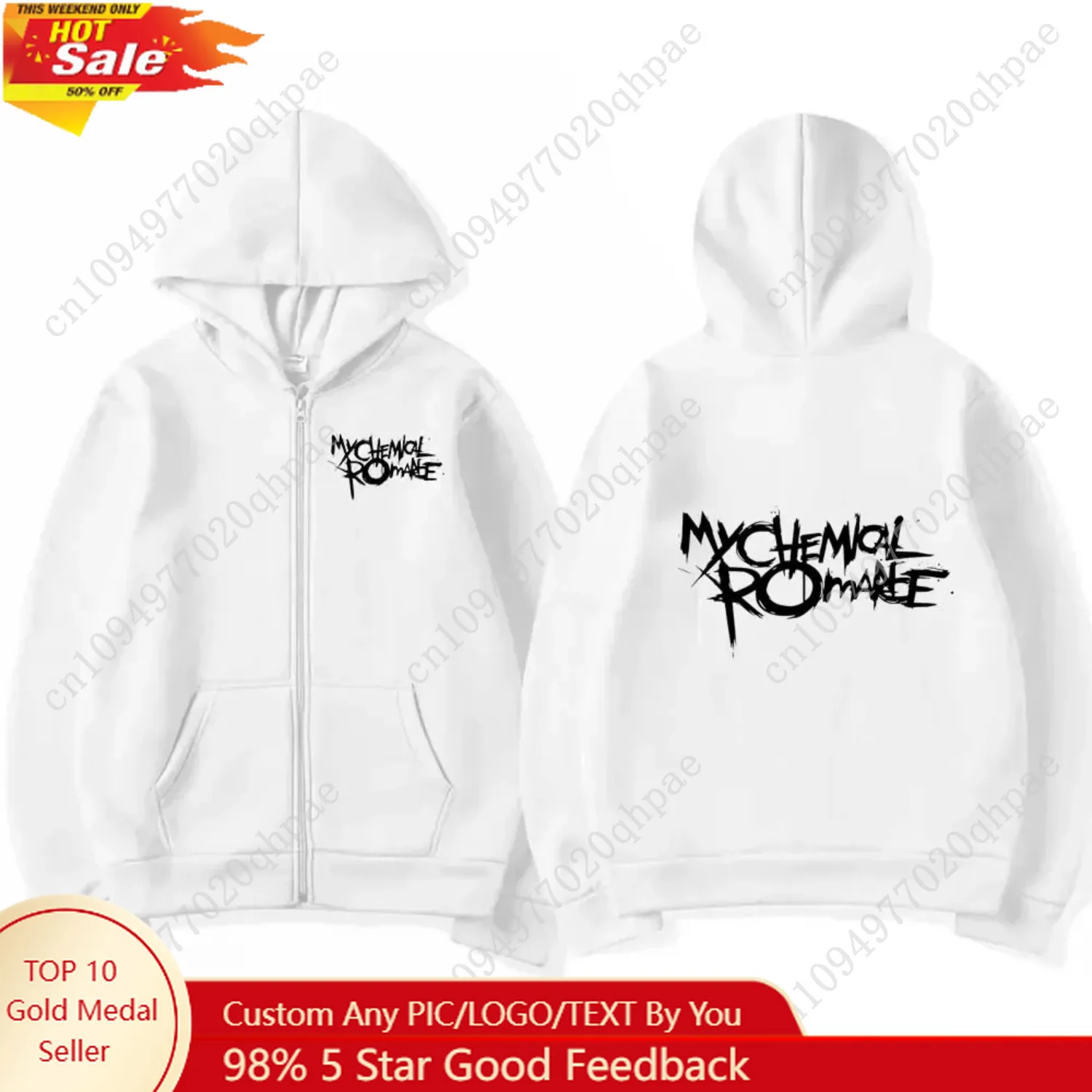 

Rock Band My Chemical Romance Mcr Dead Zipper Hoodie Black Parade Punk Emo Zip Up Sweatshirt Men Fashion Vintage Hip Hop Hoodies