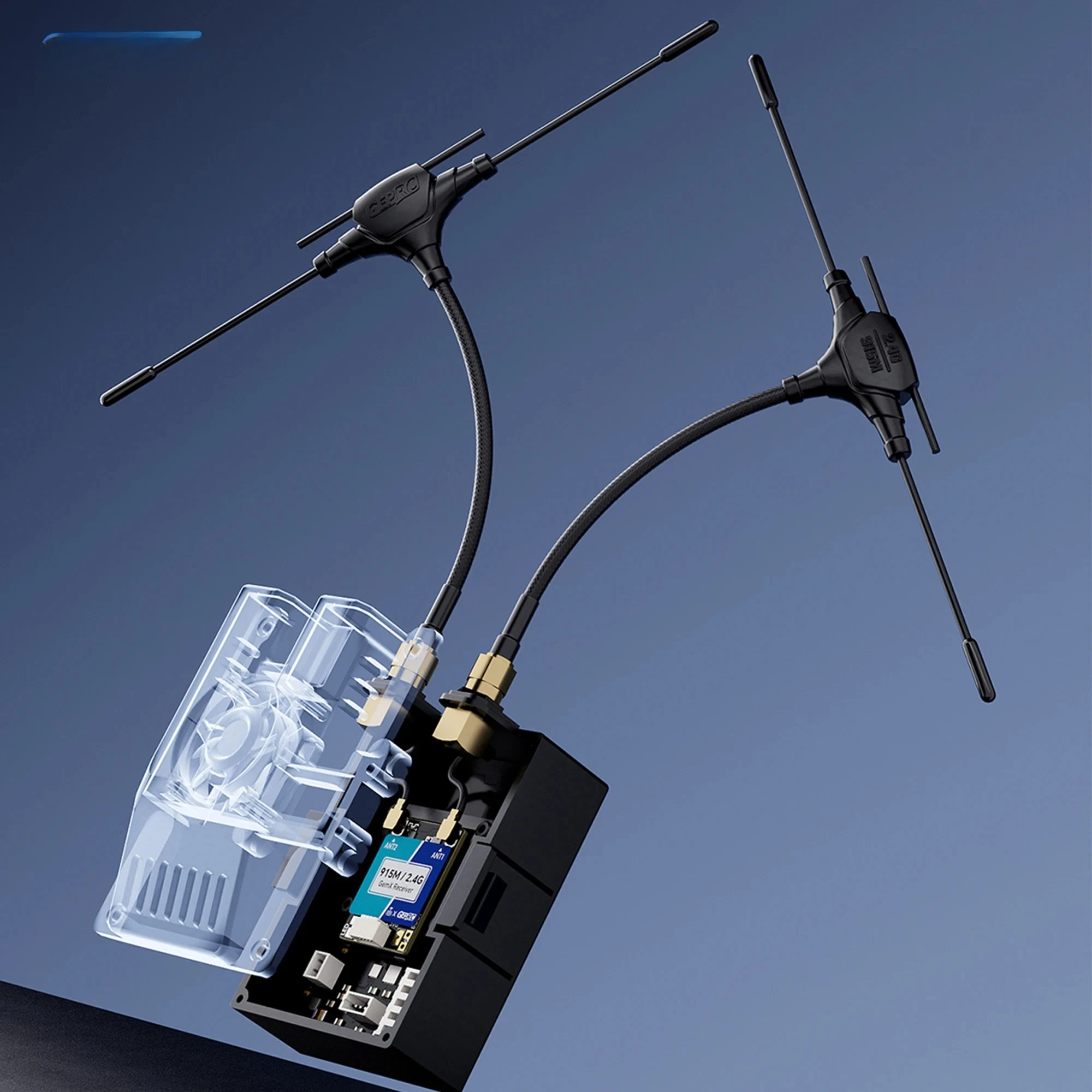 

GEPRC ELRS 915M/2,4G Gemini Xrossband приемник TX модуль двойной RF чип 1000 Гц DIY FPV квадрокоптер дальнего действия фристайл детали дрона