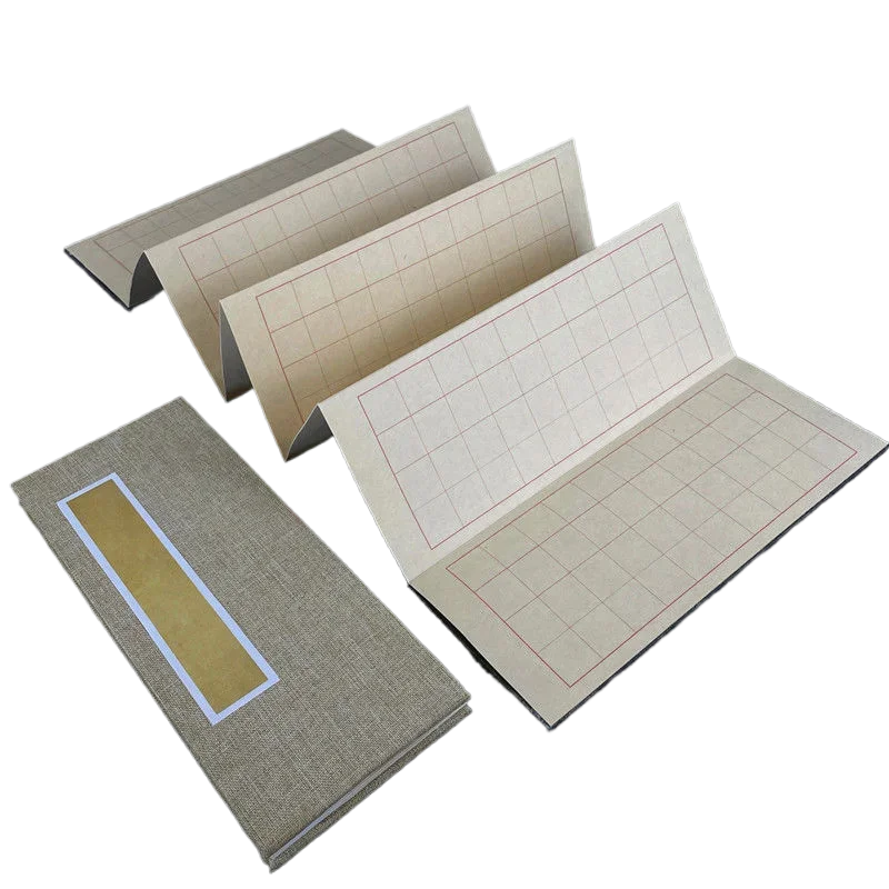 Retro Blank Xuan Paper Booklet Traditional Small Regular Script Chinese Calligraphy Practice Writing Booklet Beginner Art Supply