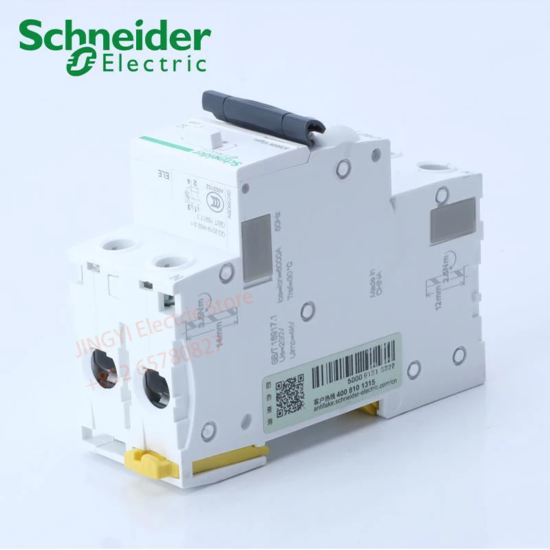 Schneider Acti9 iC65N Vigi+2P RCBO C curve Integrated leakage protection circuit breaker A9D65216 A9D65220 A9D65225 A9D65232