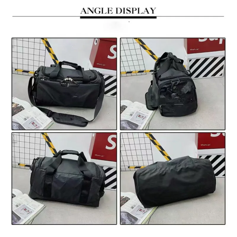 Big folding sports gym wet and dry bag women's and men's waterproof shoes duffel bag travel  duffel