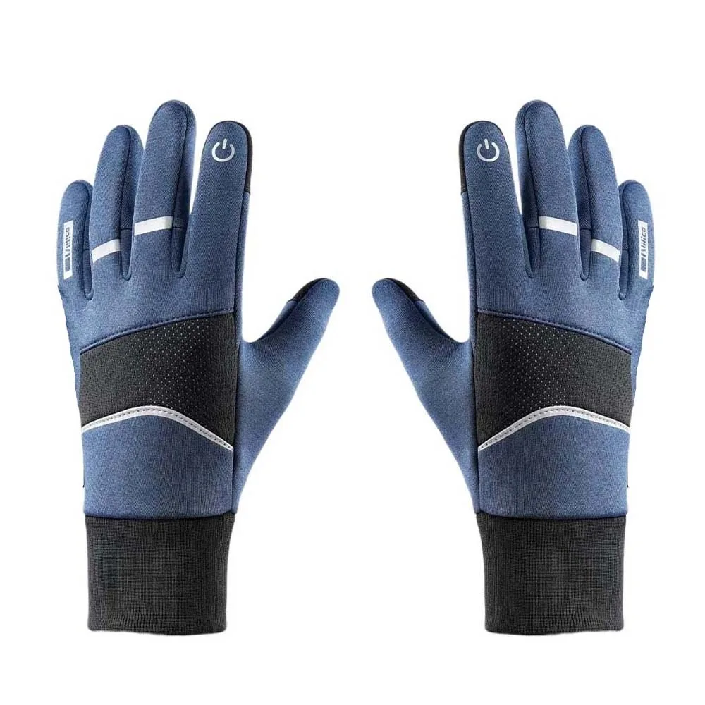 

Polar Fleece Plush Thickened Gloves Soft Anti-splash Water Nylon Anti-cold Mittens Swen Solid Color Unisex Windproof Gloves