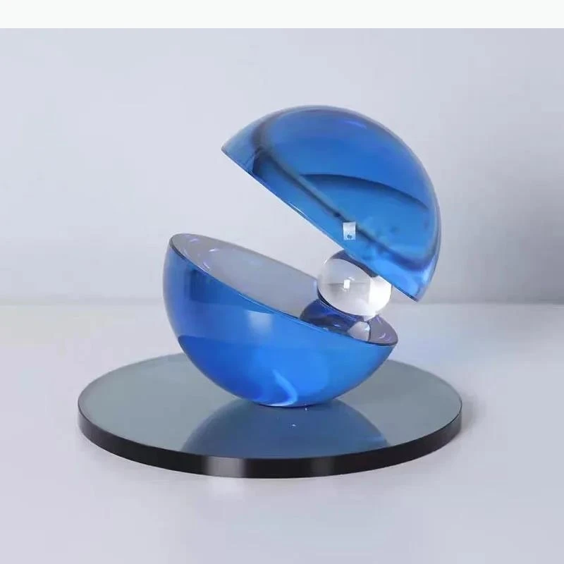 Geometric Semicircle Ornaments Artwork Desk Decoration Abstract Clam Crafts Statue Room Aesthetics Decor
