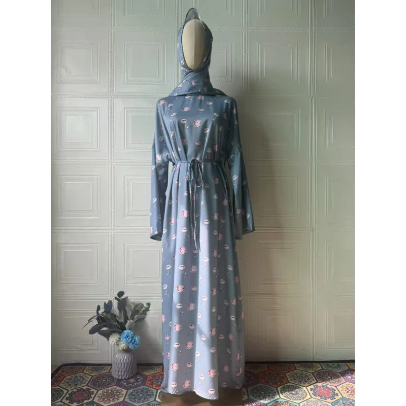 2025Summer New Printed Elegant Long Sleeve Loose Comfortable Dress