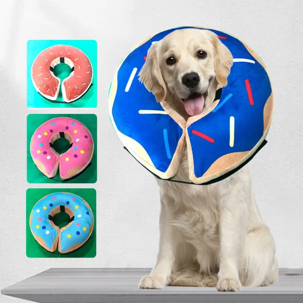 

Dog Inflatable Cone Collar Adjustable Washable Pet Recovery Cone Wound Protective Collar for Large Medium Small Dogs Cat