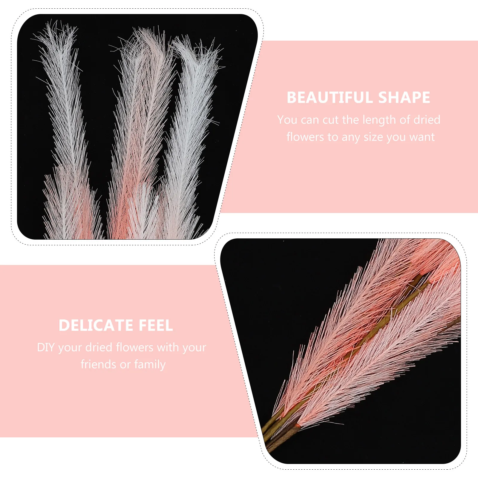 

10pcs Simulated Reed Bouquet Artificial Flower Arrangement For Home Decor Wedding Party Photography Props Nordic Fake Flower