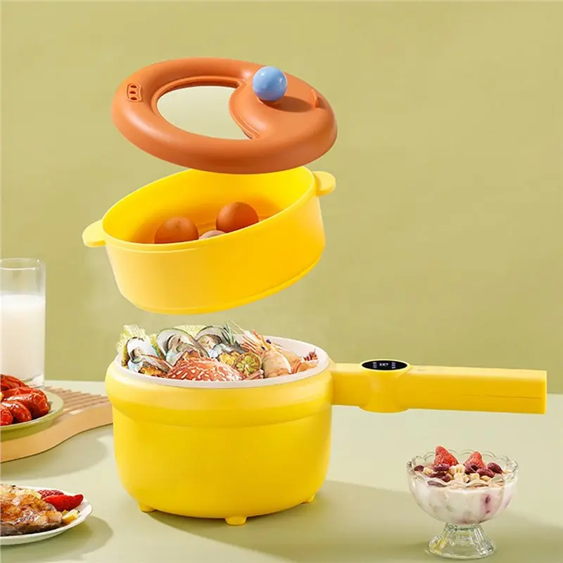 

A88E-Dormitory Dopamine Electric Cooker Multi-Function One-Person Pot Non-Stick Electric Hot Pot Small Electric Cooker UK Plug