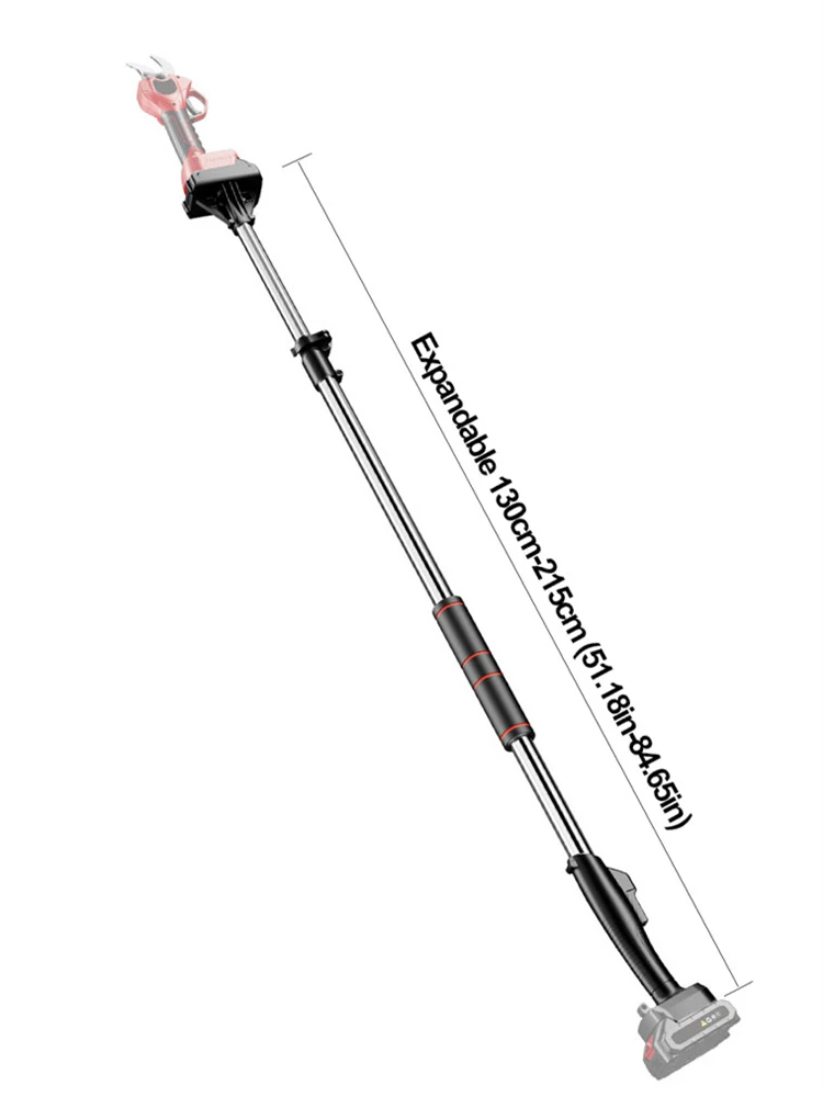 قضيب تلسكوبي مريح وخفيف الوزن لمقصات التقليم الكهربائية ومقصات القطع الكهربائية عالية الفروع