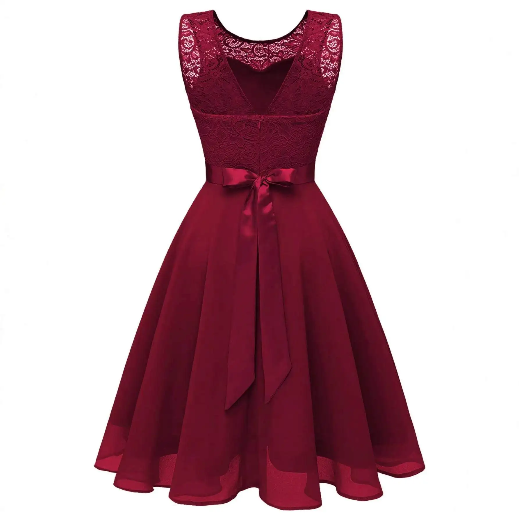 

Ele Hepburn Splice Lace Svel Dr Spring Summer New Sle Faionable Casual Dr Autumn Season Svel Dr