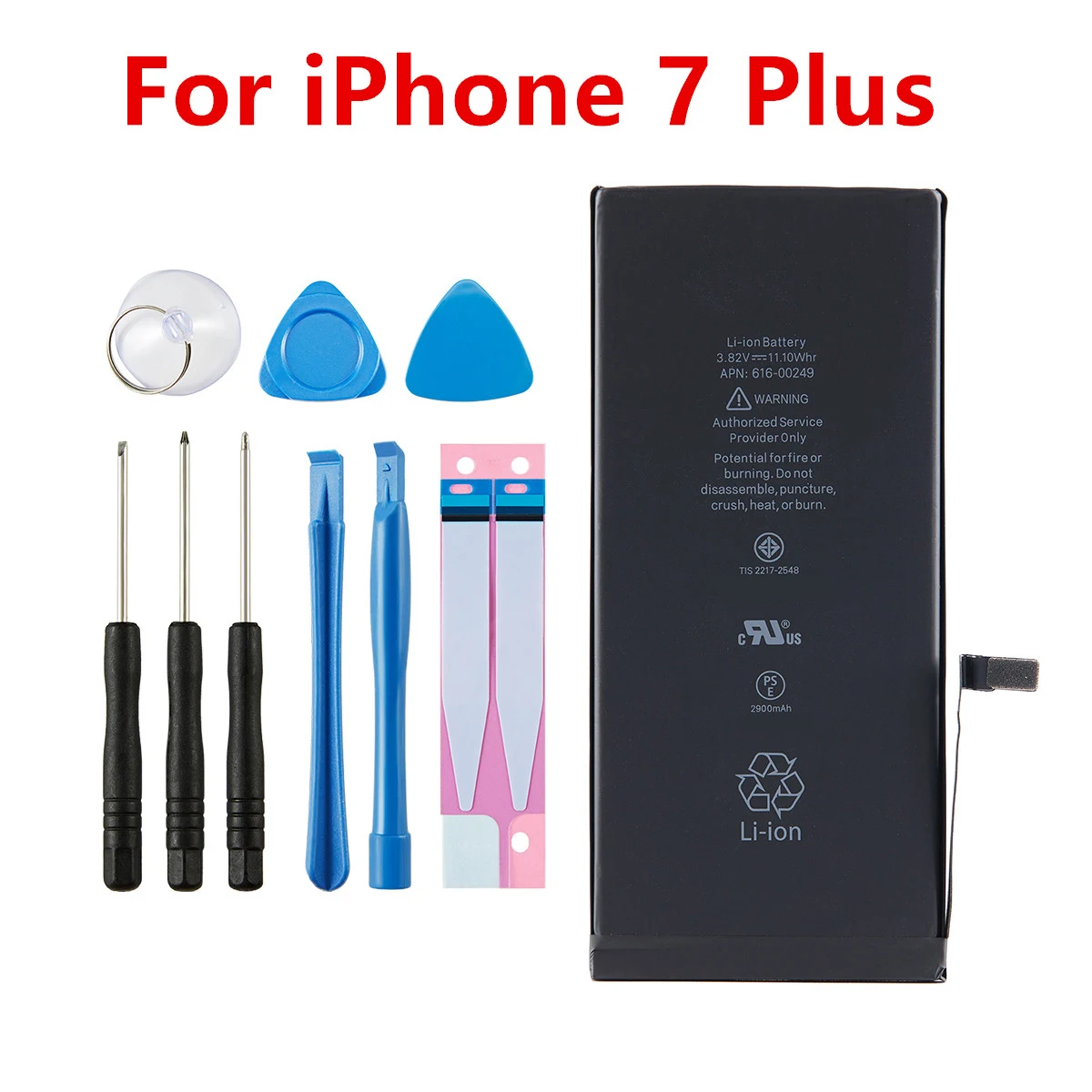 Bateria do iPhone 5/6S/7/8Plus/X/XR/XS Max/11/11 Pro Max Części zamienne do naprawy telefonów komórkowych + narzędzia — zdjęcie produktu 3