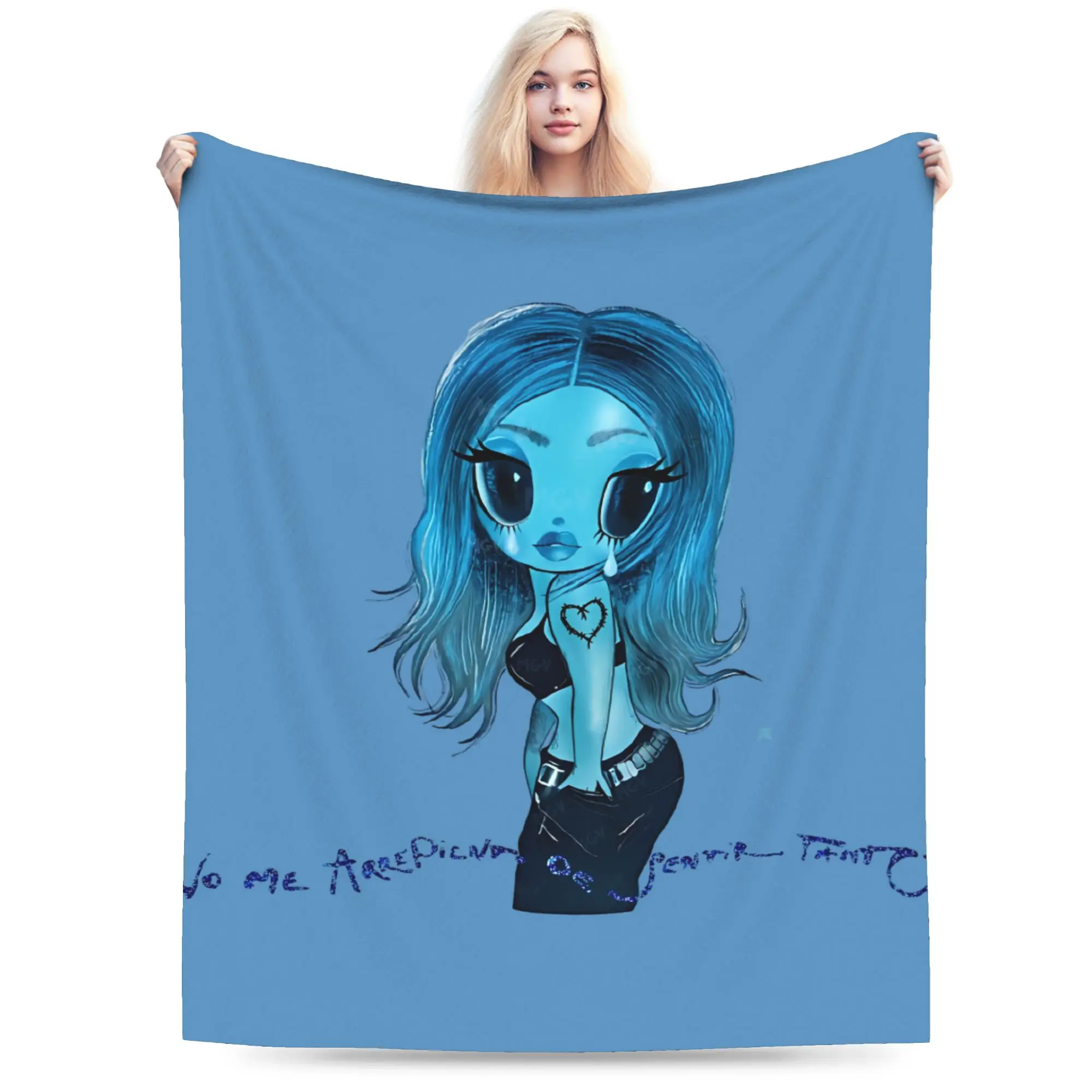 Relax No Me Arrepiento De Sentir Tanto Karols G NMADST  Blanket Accessories Sofa Decorative  Blanket Throw Warm Fleece for Car