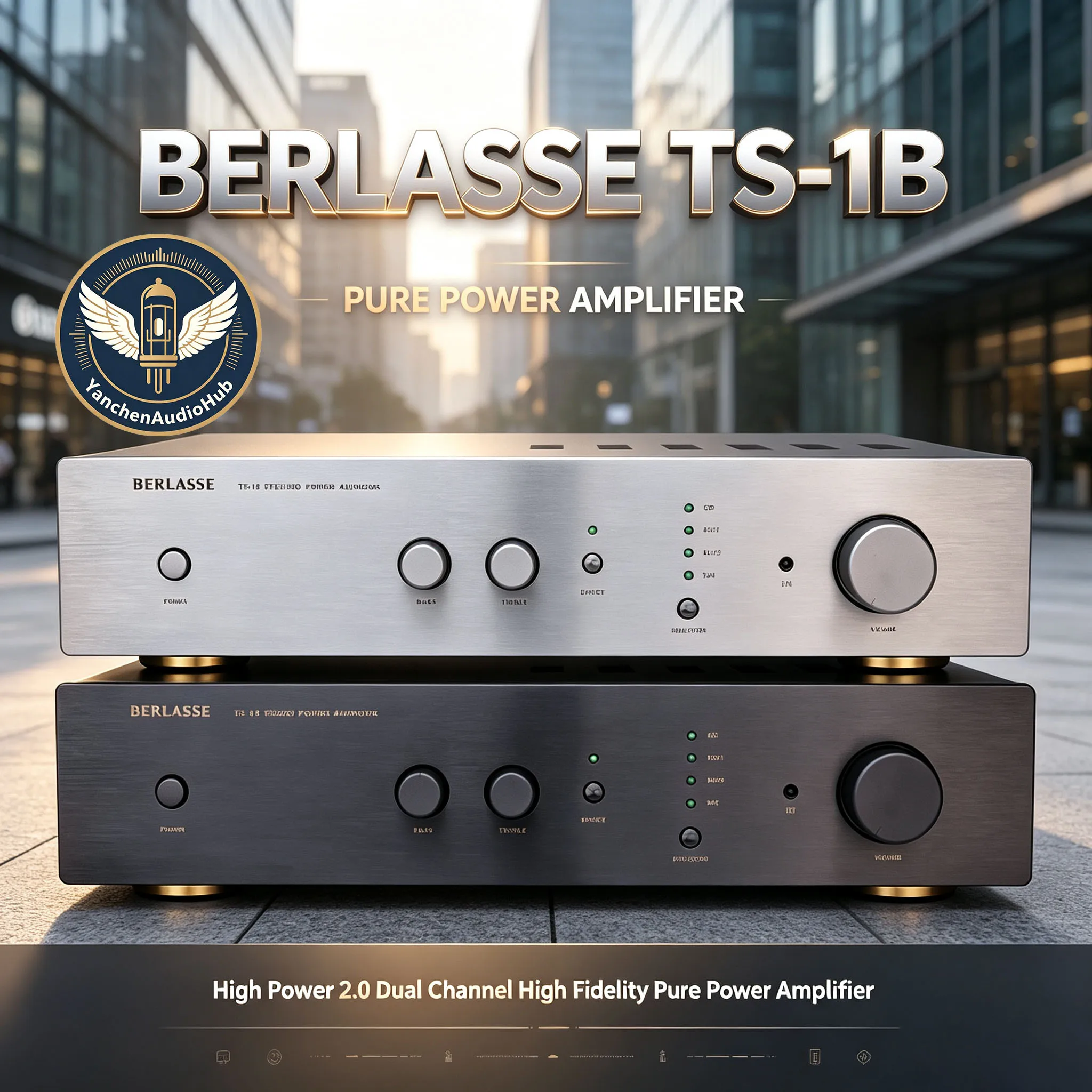 CHN 2027 new BERLASSE TS-1B front and rear stage power amplifier HIFI stereo two-channel high power