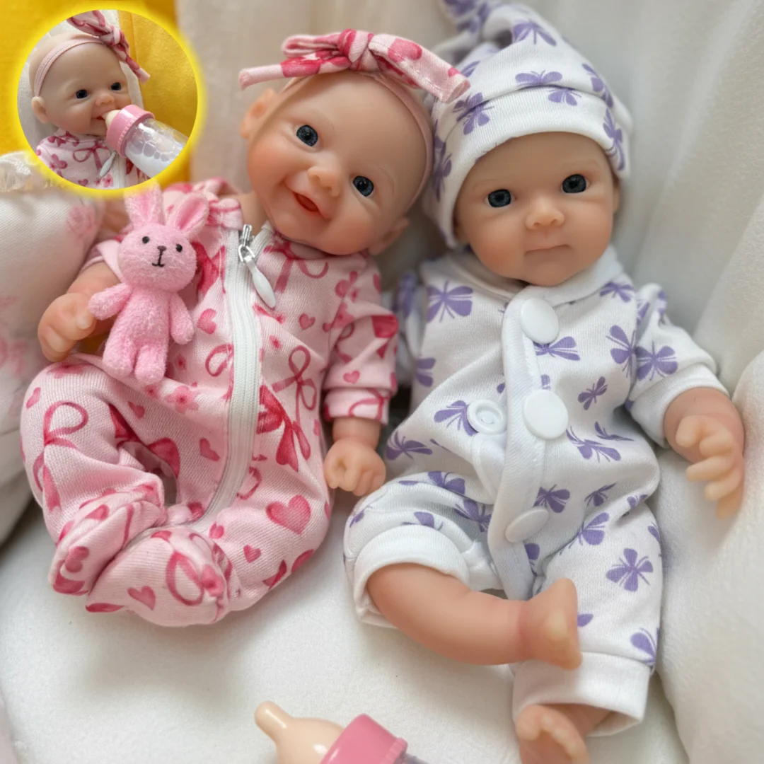 20 سنتيمتر/2 أنماط مقاوم للماء لينة صغيرة بيبي تولد من جديد دي سيليكونا فتاة الدمى مع الطلاء الجلد مرنة اليدوية الوليد سيليكون الدمى #1