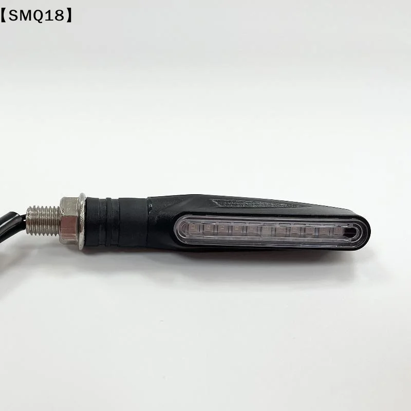 Motorcycle 12V LED Turn Signal Lights Sequential Flowing Waterproof Strip Shape Indicator Blinker Lamp Motorbikes Scooters【SMQ】
