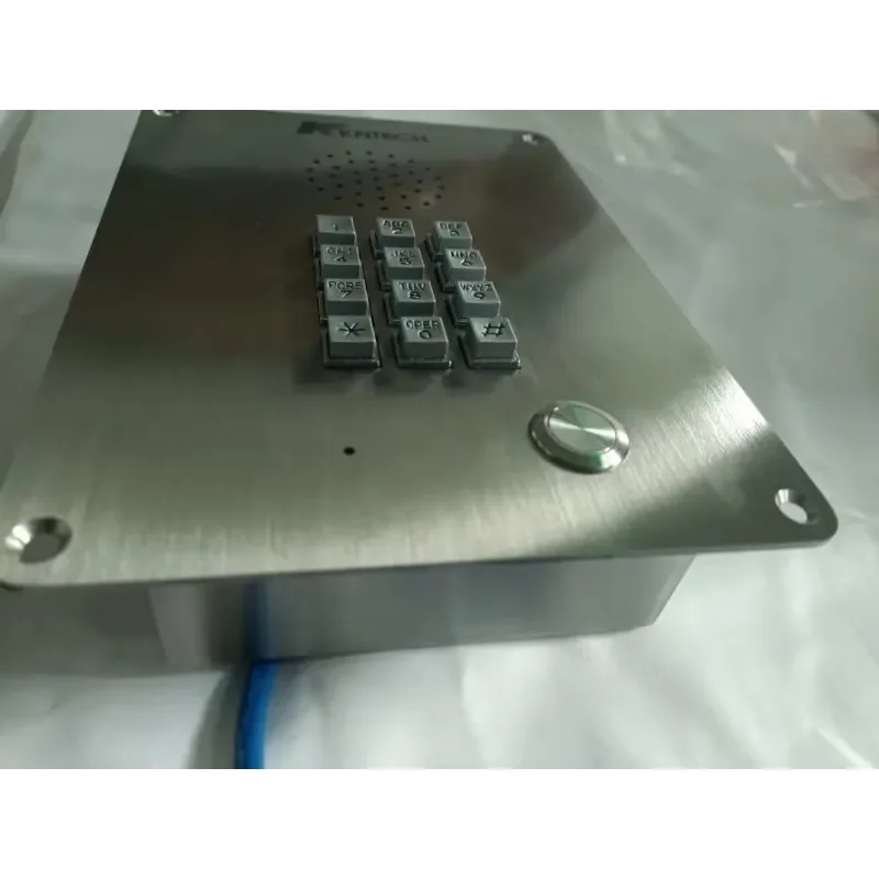 2025/KNZD-06 VOIP الهاتف KNTECH الغبار فلوش شنت لوحة المفاتيح المعدنية اليد الحرة غرفة نظيفة مستشفى نبات كيميائي IP-PBX الاتصال الداخلي