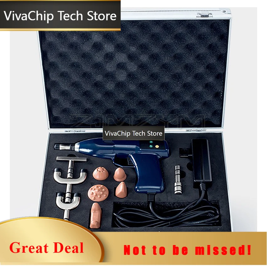 VivaCT1100N Electric Correction Gun Activator Massager Chiropractic Activator Gun Chiropractic Adjusting Tool Intensity Adjustab