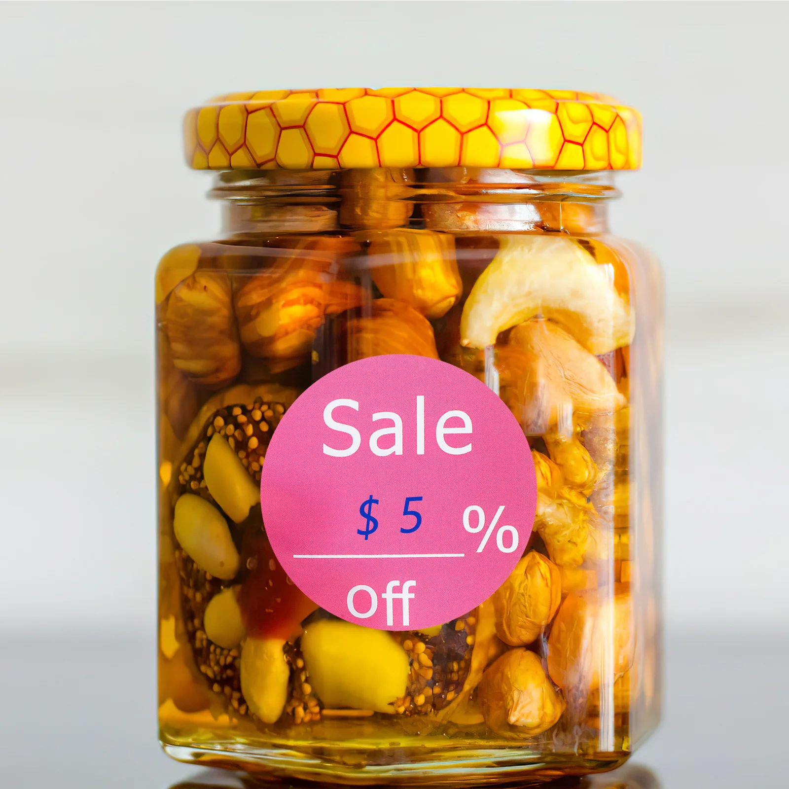 Предварительно обращенные наклейки, наклейки для супермаркетов, простые и удобные наклейки с ценами для малого бизнеса, круглые ценники