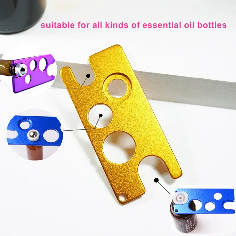 1PC Metal Essential Oil Bottle Opener Key Tool Remover For 1ml to 100ml Roller Balls and Caps Kitchen Gadgets Accessories