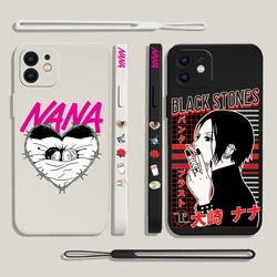 Hot Cartoon Anime Oosaki Nana Phone Case For iPhone 15 14 13 12 11 Pro Max X XR XSMAX SE 8 6S Plus Soft Liquid Silicone Cover