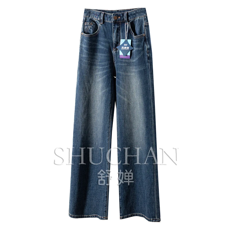 

Perfectly Bounces and Washes Old High-waisted and Slightly Pulled Jeans for Women 09F7 High Waisted Jeans