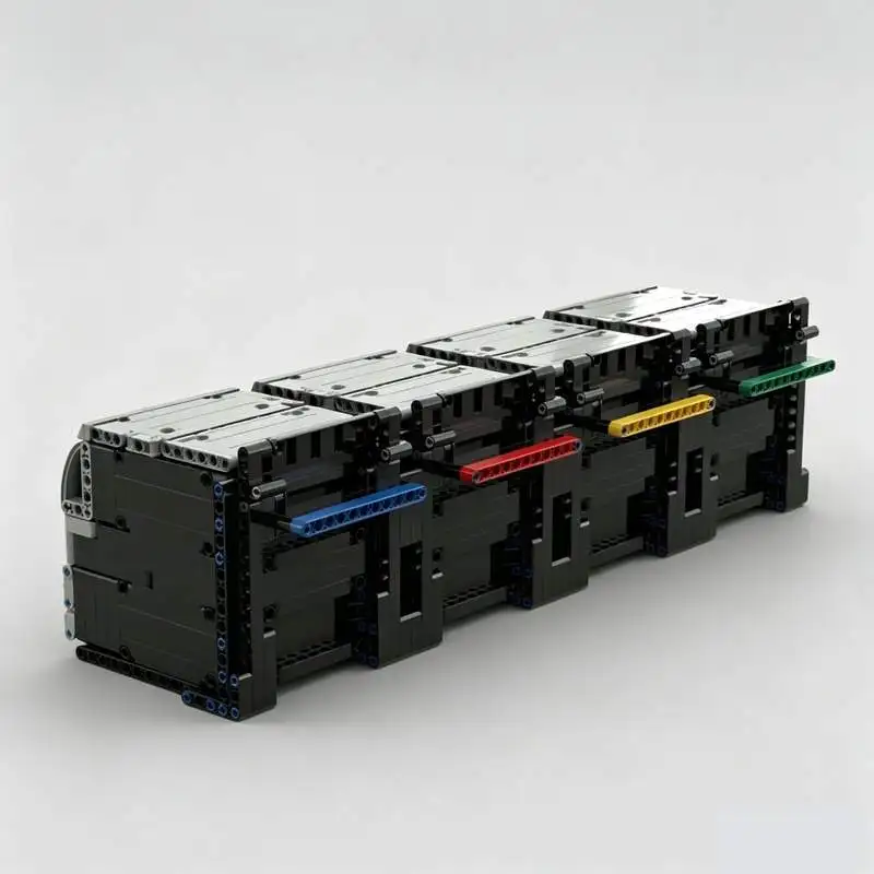 1350PCS Garbage Station MOC Modular Building Model Custom Puzzle Architecture DIY Assembly Educational Toy Building Blocks Gift