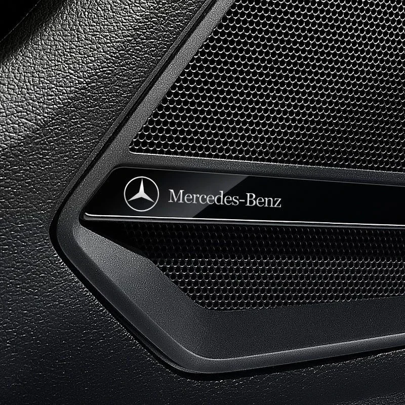 ثلاثية الأبعاد شعار ملصق سيارة الديكور الداخلي التصميم الشارات لمرسيدس بنز AMG W203 W205 C300 W206 W108 W124 W126 W140 #5