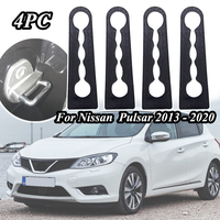 Car Sound Deadener Damper Door Lock Buffer Deadening Damping For Nissan Pulsar 2013 2014 2015 2016 2017 2020 For Qashqai J10 J11